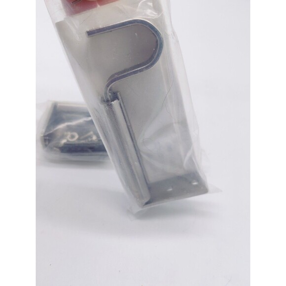 Hardware Brackets For Curtain Rod Set of 4 Silver Adjustable 2 Unopened 2 Opened - Picture 4 of 11